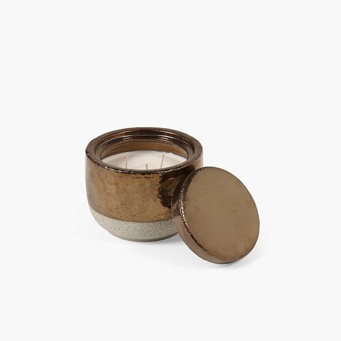 Bougie parfumée M or Charred Santal - Image 2