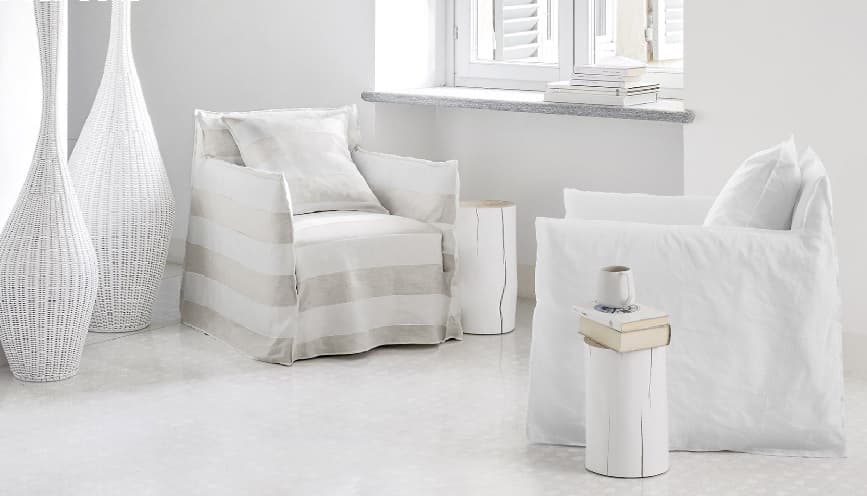 Fauteuil Ghost 05 Lino Bianco - Image 3