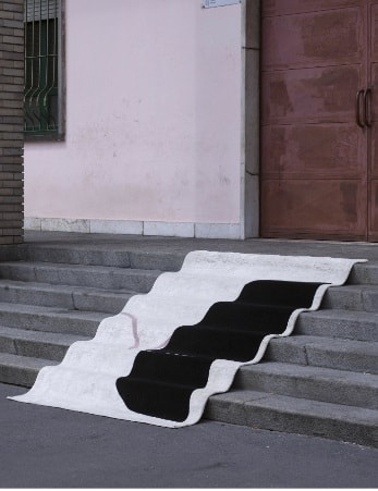TAPIS Antique Rose et Noir - Image 5